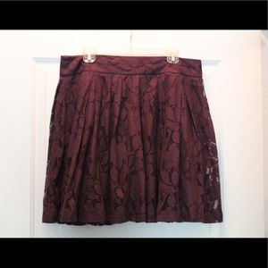 Lacy purple skirt from LOFT